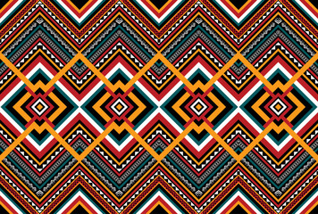 Pattern African Tribal Ethnic Vector Seamless Texture decorative -1