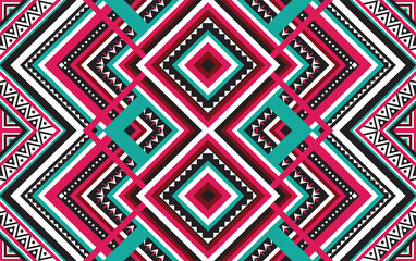 Pattern African Tribal Ethnic Vector Seamless Texture decorative -3