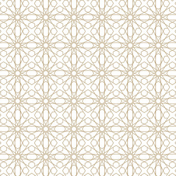 Seamless Mandala Or Arabic Pattern Background. © Abdul Qaiyoom