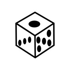Dice icon vector design on trendy design.