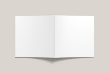 Square brochure mockup
