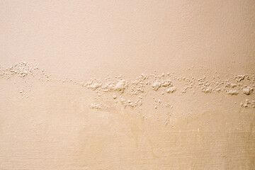 Plakat Brown wall damp damaged with peeling paint
