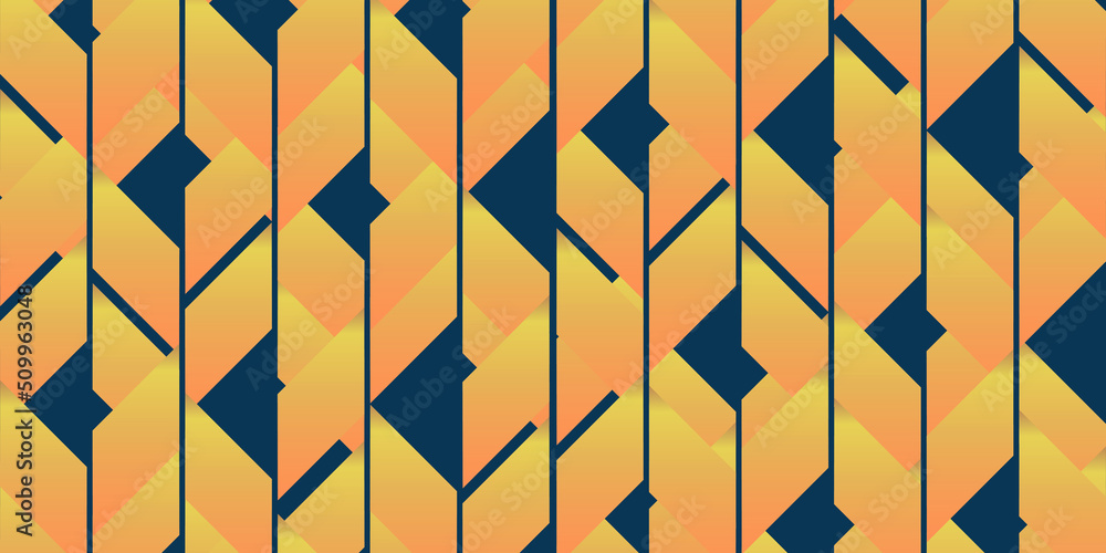 Poster colorful abstract retro style geometric mosaic background design - illustration in editable vector f