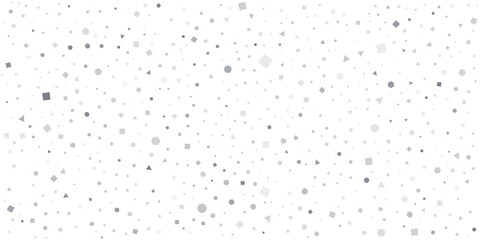 Lots of Various Colorful Randomly Placed, Sized and Oriented Squares, Spots, Hexagons and Triangles Pattern-Modern Style Geometric Texture Background, Design Element Template in Editable Vector Format