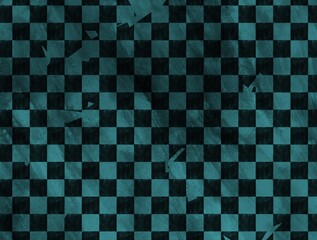 Vertical or horizontal illustration, blue and black checkerboard with grungy texture
