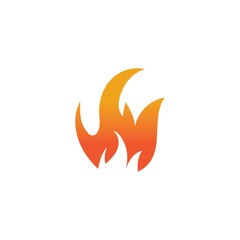 Hot flame fire vector icon illustration design template