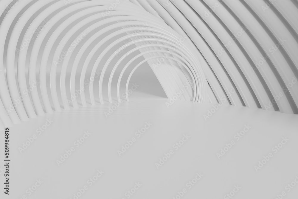 Aufkleber abstract white background on 3d rendering