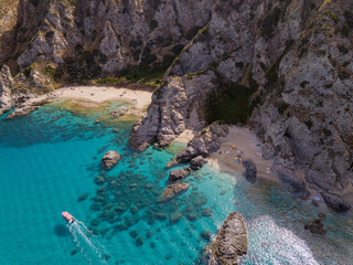aerial view of Capo Vaticano, Calabria, Italy