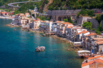 Fototapeta na wymiar Aerial View of Scilla, Reggio Calabria, Calabria, Italy