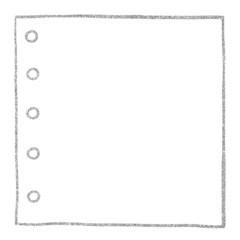 Silver  glitter frame for text, note, memo