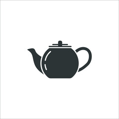 Vector sign of The Teapot symbol is isolated on a white background. Teapot icon color editable.