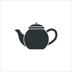 Vector sign of The Teapot symbol is isolated on a white background. Teapot icon color editable.