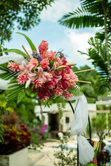 Fototapeta premium Decorative outdoor bouquet for weeding