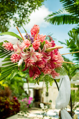 Decorative outdoor bouquet for weeding