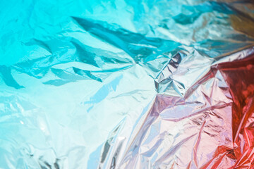 Texture background image of color metal crumpled paper