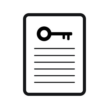 File, Key, Keyword Icon