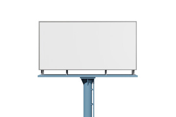 3d rendering illustration of empty billboard mockup with copyspace for placing advertisement - obrazy, fototapety, plakaty