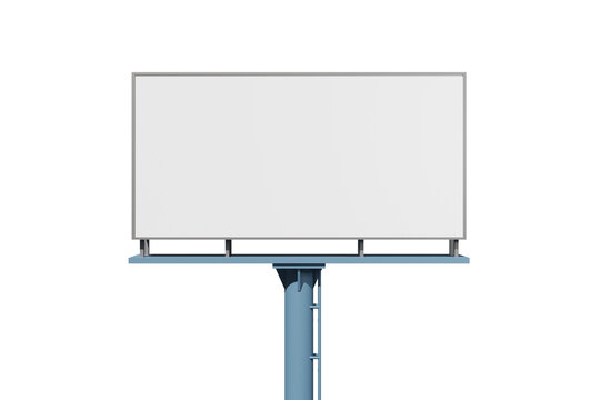 3d rendering illustration of empty billboard mockup with copyspace for placing advertisement