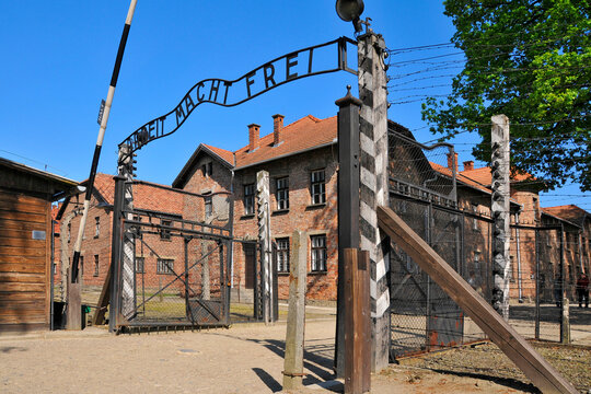 Concentration camp in Auschwitz-Birkenau, Oświęcim, Lesser Poland Voivodeship, Poland