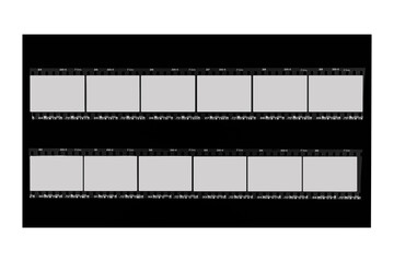 35 film strip isolated on white