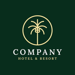 royal palm logo design