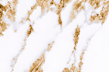 Marble texture in minimalist white and luxury gold color. Abstract liquid background 3d rendering
