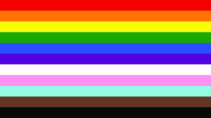 LGBTQ + Flag for the rights of pride and sexuality Illustration, screen size 4k
