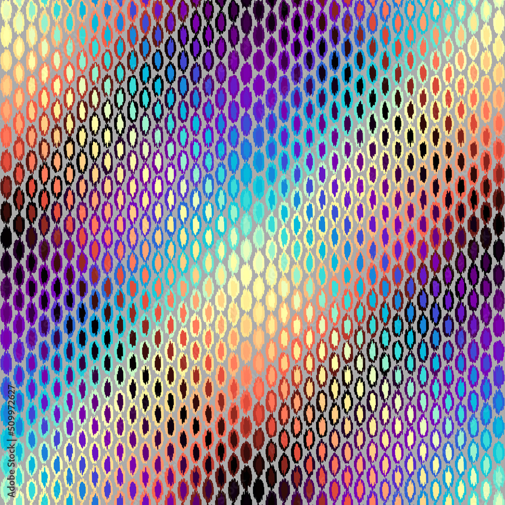 Poster Geometric wavy abstract pattern. Polygonal square background.