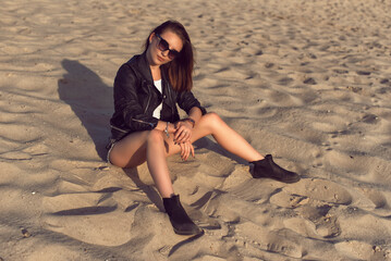 Summer sunny day on the sand