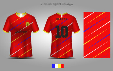 Abstract Football Jersey Template Sport T-shirt Design