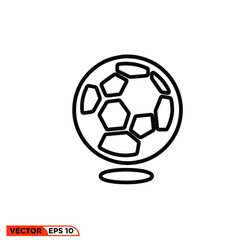 Icon vector graphic of football