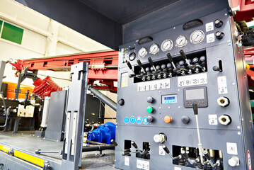 Control panel of hydraulic drilling rig