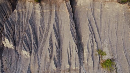 Fototapeta premium Natural mountain habitat. Gray mountain corrosion. No people. . High quality photo