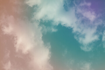 Fototapeta na wymiar Colorful sky with beautiful clouds.