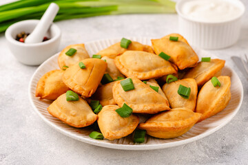 Dumplings, filled with mashed potatoes.