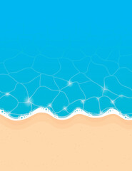 beautiful beach turquoise water on a sunny day background