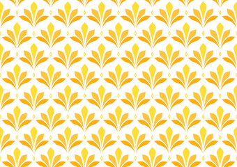 Wheat pattern background. Elegant Damask Floral Vector Pattern. Abstract Art Deco Background.