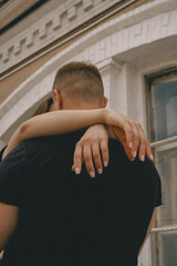 girl hugging a guy