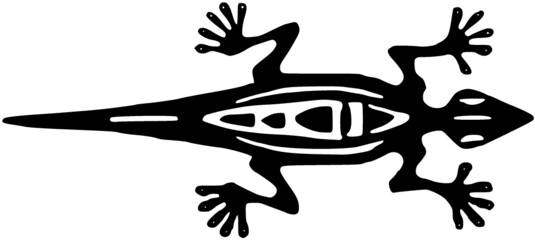 vector de salamandra con motivos étnicos
