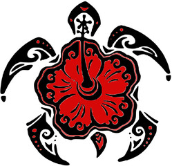 vector de tortuga con motivos &eacute;tnicos 