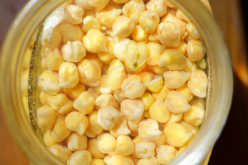 Soaked chikpeas