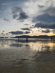 Obraz premium sunset on the beach