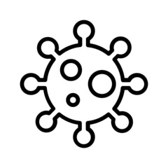 Obraz premium Black line icon for Virus
