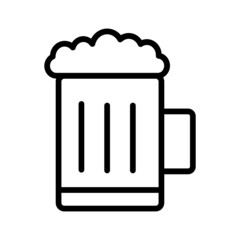 Black line icon for Beer