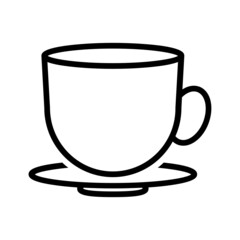Black line icon for Cup
