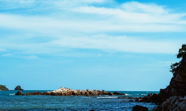 lsland sea background sky no one