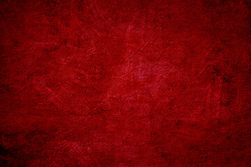 A red old wall cement grunge texture background. - obrazy, fototapety, plakaty