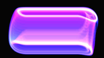 Abstract black background with glowing neon lines.