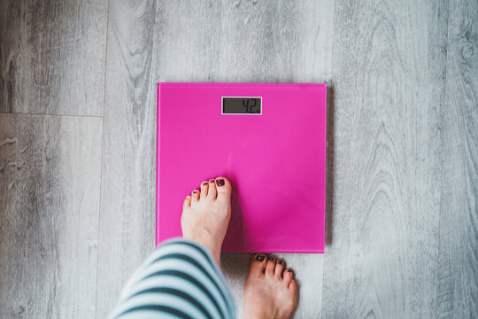 conceptual image about insecurities in women about weigh and eating disorders