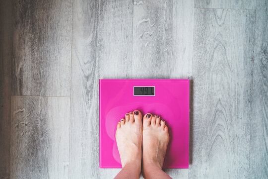 conceptual image about insecurities in women about weigh and eating disorders